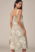 Reformation Tagliatelle Linen Midi Dress