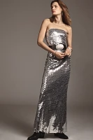 SIMONMILLER Sculpty Strapless Sequin Dress