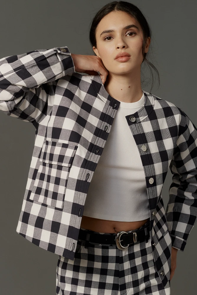 ALIGNE Nathan Check Quilted Jacket