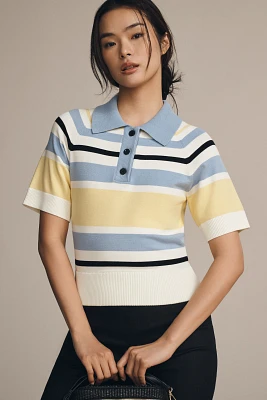 ALIGNE Emmet Short-Sleeve Knit Polo Top