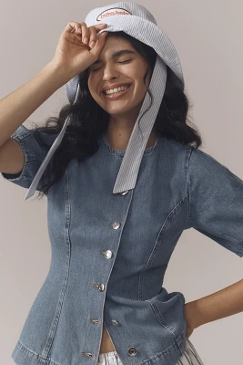 ALIGNE Anais Denim Waisted Shirt