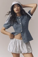 ALIGNE Anais Denim Waisted Shirt