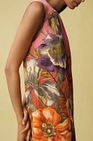 ALÉMAIS Inez Linen Blend Sleeveless Shift Mini Dress
