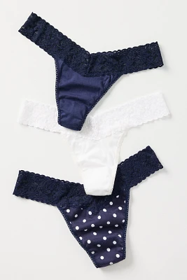 Hanky Panky Supima® Cotton Original Rise Thongs, Set of 3