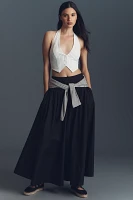 By Anthropologie Pinstripe Halter Vest