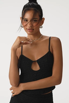 By Anthropologie Popcorn Cut-Out Cami