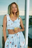 By Anthropologie Ruched Scoop-Neck Tank