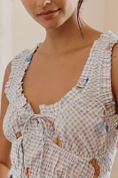 By Anthropologie Ruched Scoop-Neck Tank