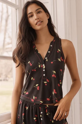 The Briar Sleeveless Henley Pajama Shirt