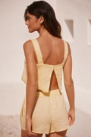 LSPACE Long Island Linen Crop Top