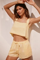 LSPACE Long Island Linen Crop Top