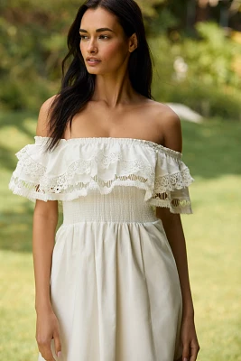 Peixoto Wyatt Off-The-Shoulder Midi Dress