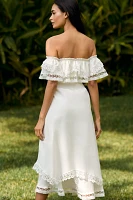 Peixoto Wyatt Off-The-Shoulder Midi Dress