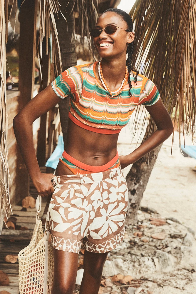 Vitamin A The Getaway Linen Shorts