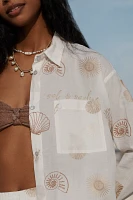 Malai Vera Embroidered Buttondown Shirt