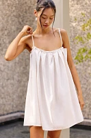 Palmacea Zuzu Linen Blend Pearl Mini Dress