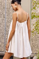 Palmacea Zuzu Linen Blend Pearl Mini Dress