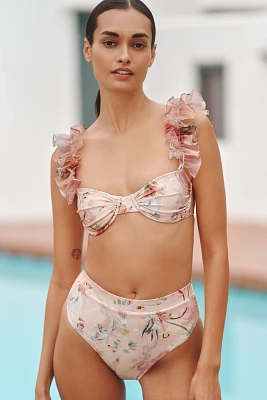 PatBO Lily Ruffle Bikini Top