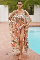 Agua Bendita Lucerna Sheer Cover-Up Dress