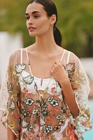 Agua Bendita Lucerna Sheer Cover-Up Dress