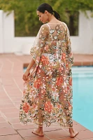 Agua Bendita Lucerna Sheer Cover-Up Dress