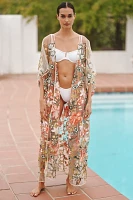 Agua Bendita Lucerna Sheer Cover-Up Dress