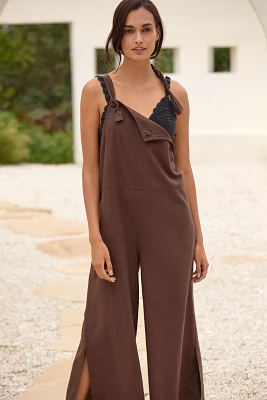Sanctuary Linen Blend Beach Overalls