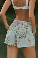 PQ Swim Amira Relaxed Floral Printed Pull-On Shorts