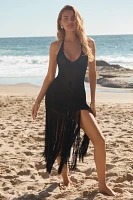 Devon Windsor Ronnie Sleeveless Fringe Midi Dress