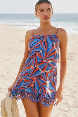 Farm Rio x Anthropologie Tie-Strap Shift Mini Dress