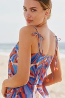 Farm Rio x Anthropologie Tie-Strap Shift Mini Dress