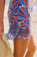 Farm Rio x Anthropologie Tie-Strap Shift Mini Dress