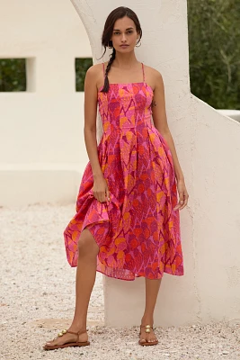 Farm Rio x Anthropologie Fit & Flare Midi Dress