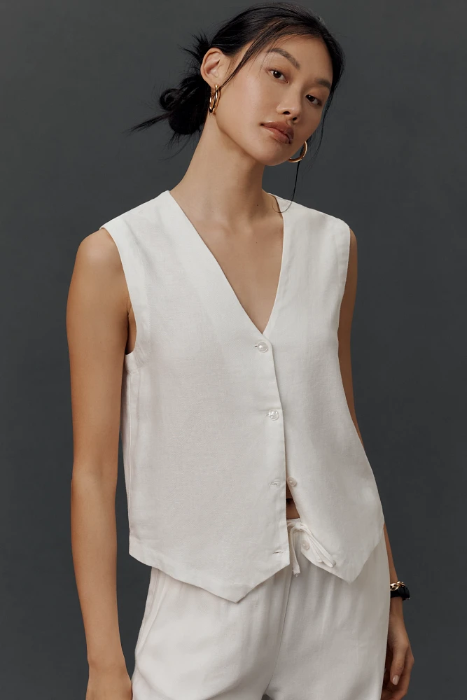 Beach Riot Darcy Linen Blend Vest