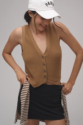 The Upside Babylon Button-Front Sweater Tank