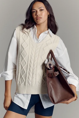 Varley Kay Cable-Knit Sweater Vest