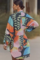 Carla Petelski x Celandine Short-Sleeve Buttondown Shirt