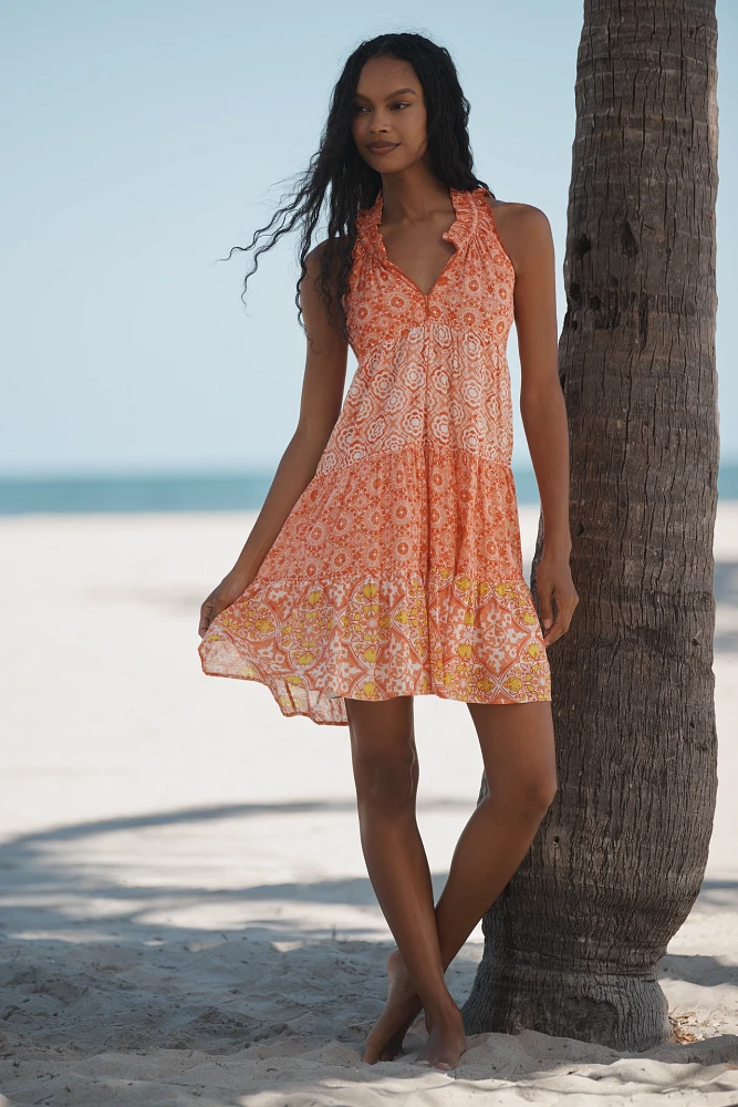 Ro's Garden Sofia Sleeveless Tiered Mini Dress