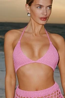 Flat White Knit Triangle Top