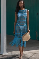 Celandine Crochet Fringe Midi Dress