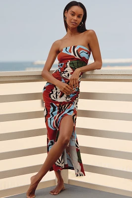 The Suzanne Lustig Gabbie Strapless Ruched Tube Dress