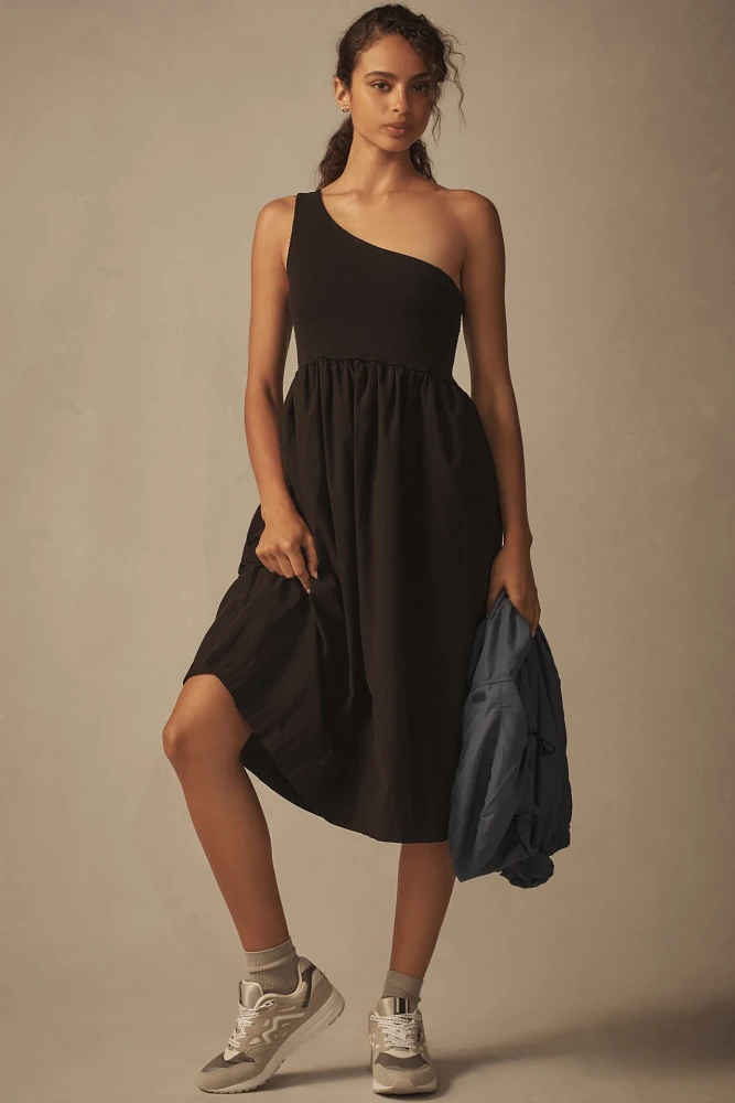 Nation Los Angeles Connie One-Shoulder Midi Dress