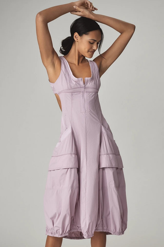 fastpack bubble hem midi dress Fastpack Bubble-Hem Midi Dress