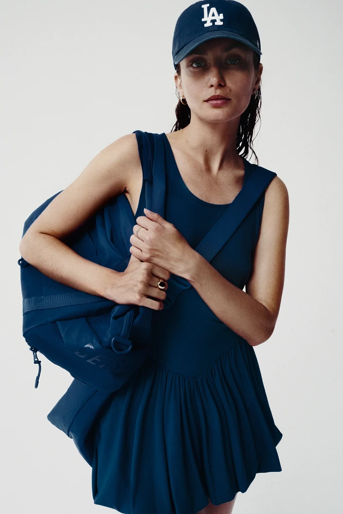 Daily Practice Bubble-Hem Mini Dress