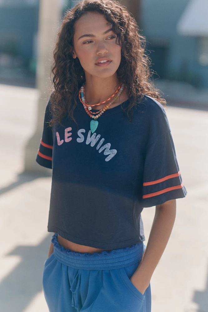 Sundry Le Swim Short-Sleeve Graphic Tee