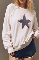 Sundry Graphic Crew-Neck Raglan Sweatshirt