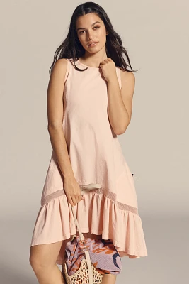 Daily Practice Hill Up Tiered High-Low Midi Dress