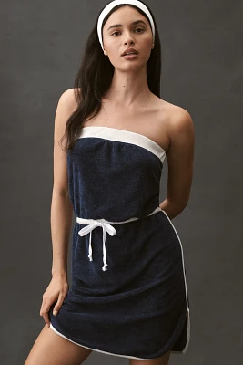 Daily Practice Strapless Terry Mini Dress