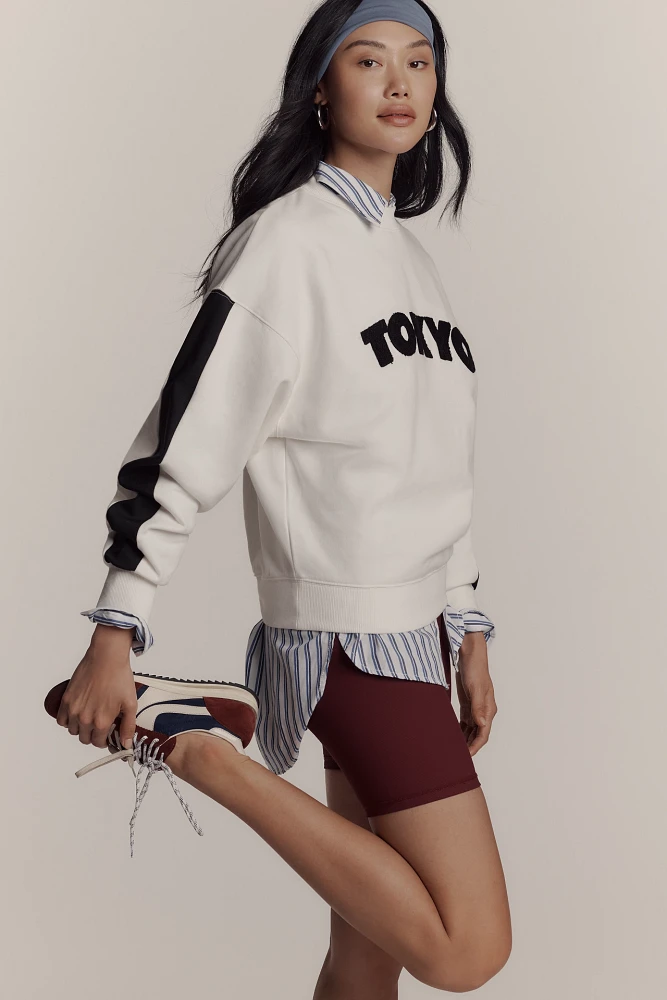 Araminta James Tokyo Graphic Crew-Neck Sweatshirt