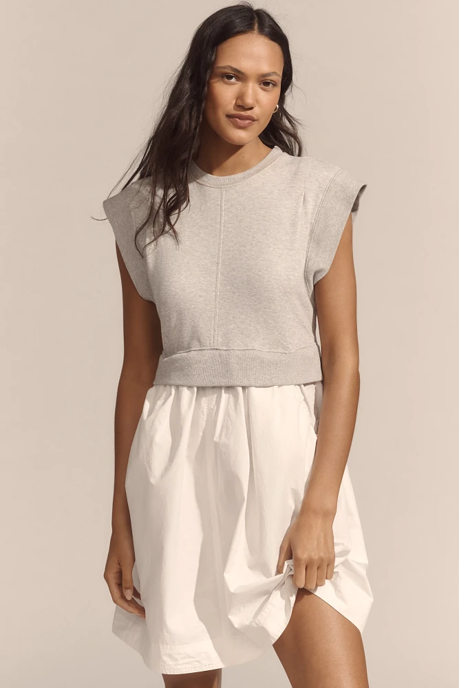 Daily Practice Gardenia Short-Sleeve Babydoll Mini Dress